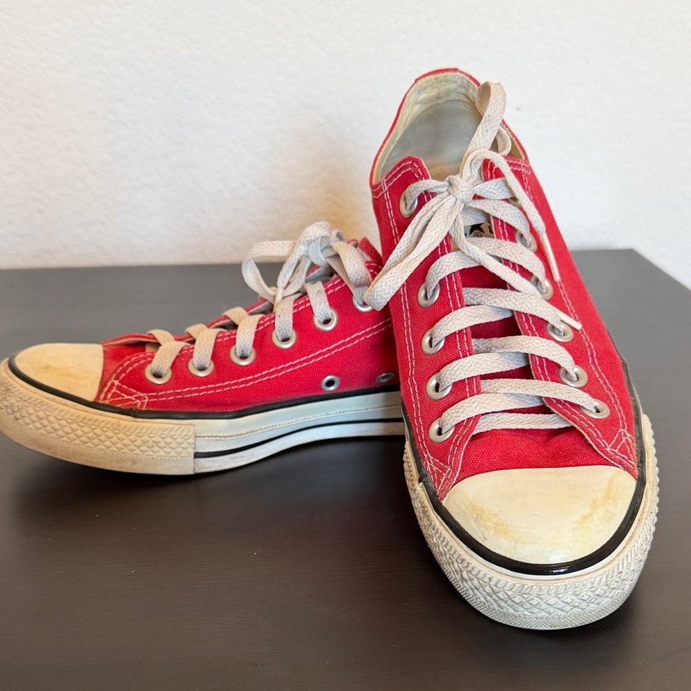 Classic Red Canvas Sneakers